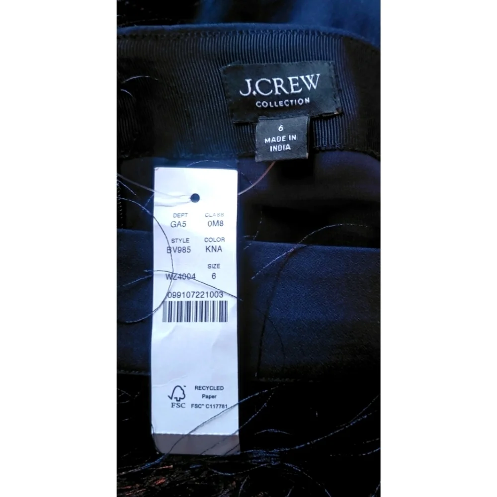 J.Crew Collection tiered fringe skirt